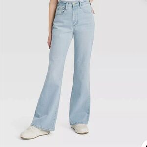 Universal Thread light denim high rise comfort stretch flare jeans